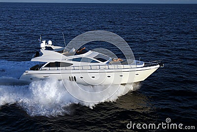 Motor yacht Stock Photo