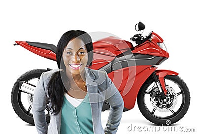 Motorbike Motorcycle Bike Roadster Transportation Concept Stock Photo