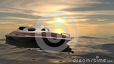 Motorboat Stock Photo