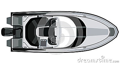 Motorboat Vector Illustration