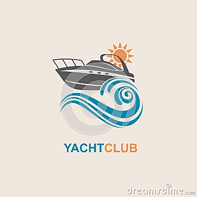 Motorboat icon image Vector Illustration