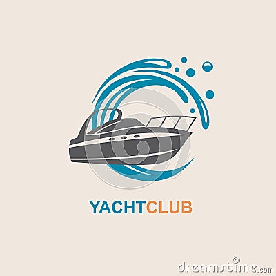 Motorboat icon image Vector Illustration