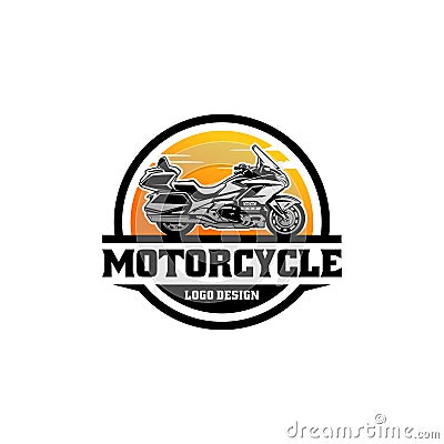 Motorcycle Club Logo Design Vector Isolated. Ready made logo template set vector isolated Vector Illustration