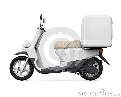 Motorcycle Delivery Box Stock Photo