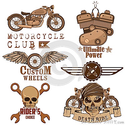 Motorcycle Design Element Vector Illustration