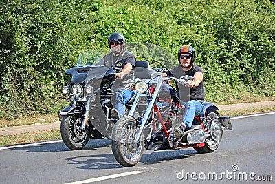 Motorcycle drive Editorial Stock Photo