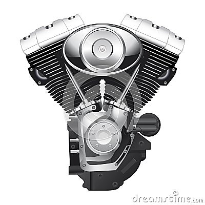 Motorcycle engine Vector Illustration