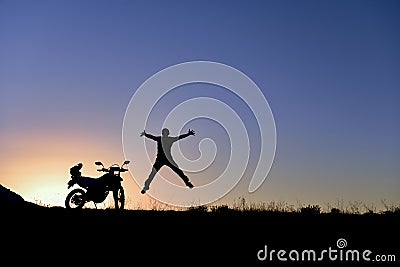 Motorcycle excursions filled with enthusiasm Stock Photo