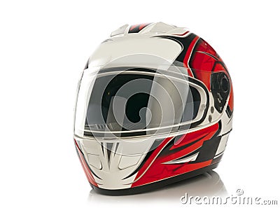 Motorcycle helmet Stock Photo