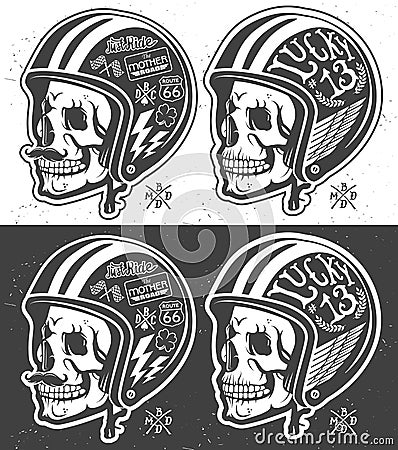 Motorcycle helmet Vector Illustration