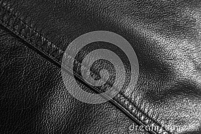 Leather jacket close up Stock Photo