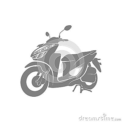 Motorcycle logo design template, scooter matic icon vector design - vehicle icons Vector Illustration