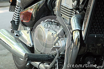 Motorcycle machine Stock Photo