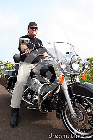 Motorcycle Man Royalty Free Stock Images - Image: 5374109