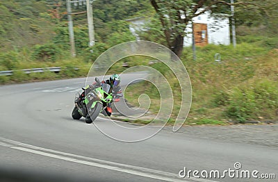 Motorcycle race panning shot competition Editorial Stock Photo
