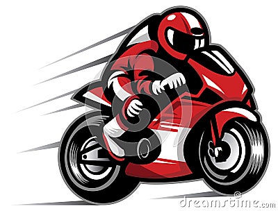 Motorcycle race Vector Illustration