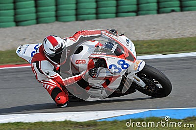 Motorcycle racer Editorial Stock Photo