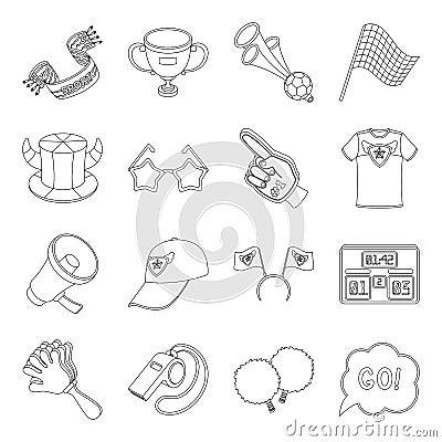 Motorcycle racing, downhill skiing, jumping, parachuting and other sports. Extreme sports set collection icons in line Vector Illustration