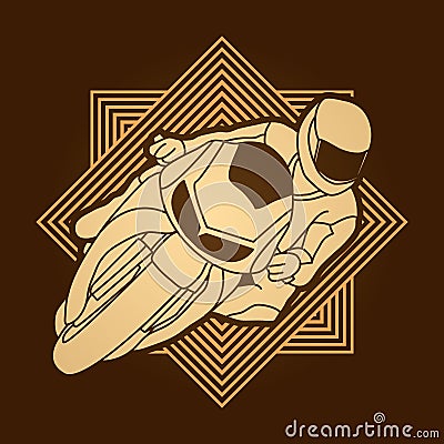 Motorcycle Racing graphic Vector Illustration