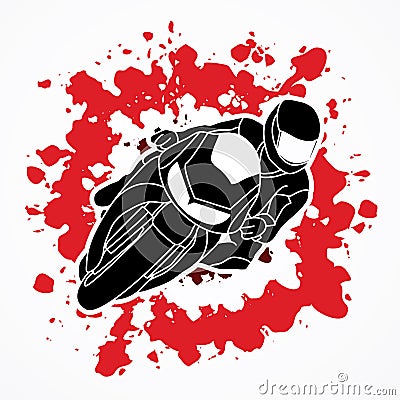 Motorcycle Racing graphic Vector Illustration