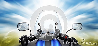 Motorcycle ride Stock Photo