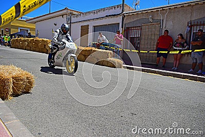 Motorcycle Road Racing Street Level View Editorial Stock Photo