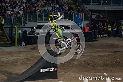 Motorcycle stunts Editorial Stock Photo
