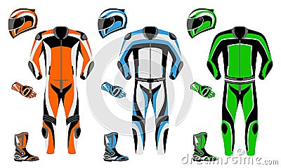 Motorcycle suit Vector Illustration