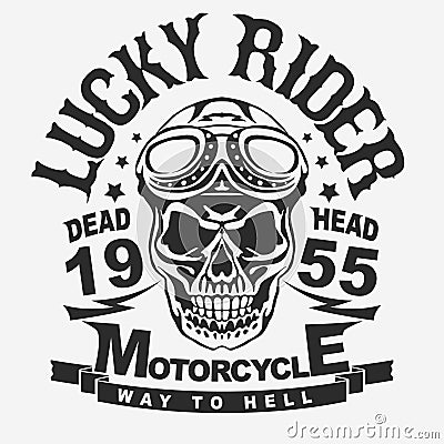 Motorcycle t-shirt graphics Vector Illustration