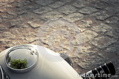 Motorcycle tank Stock Photo