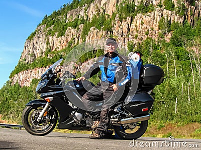 Motorcycle touring Stock Photo