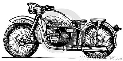 Motorcycle. Vector Illustration