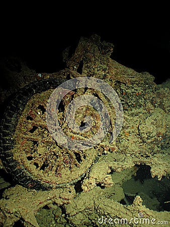 Motorcycles from SS Thistlegorm wreck Stock Photo