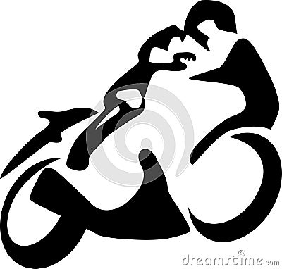 Motorcyclist Vector Illustration