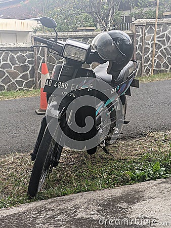 Motorcyle Clasic Yamaha Alfa Indonesia Editorial Stock Photo