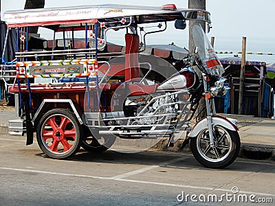 Modified auto-rickshaw Editorial Stock Photo