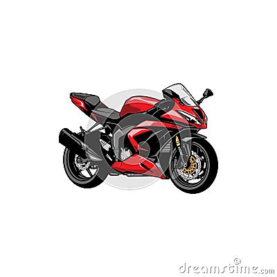 motorsport - big bike - motor bike vector Vector Illustration
