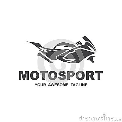 motosport logo icon vector illustration design Vector Illustration