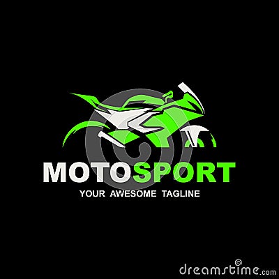 motosport logo icon vector illustration design Vector Illustration