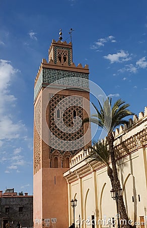 Moulay Al Yazid mosque, Kasbah, Marrakech. Stock Photo