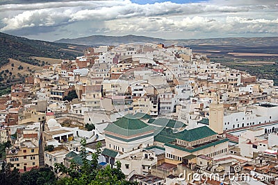 Moulay Idriss Town, Morocco Stock Photo