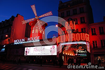 Moulin Rouge in Paris Editorial Stock Photo