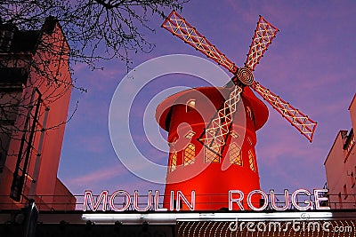 Moulin Rouge in Paris Editorial Stock Photo