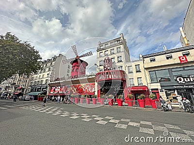 Moulin Rouge in Paris France Editorial Stock Photo