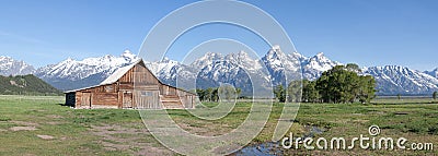 Moulton Barn at the Grand Tetons Stock Photo