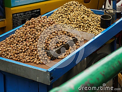 Mound of boiled peanuts photo taken in Bogor Indonesia Stock Photo