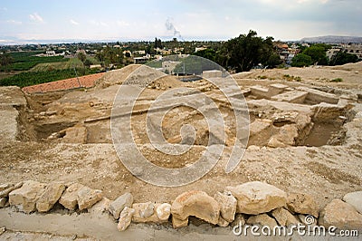 Mound Jericho Stock Photo