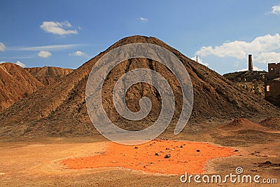 MOUNDS AND CONTRASTS Stock Photo