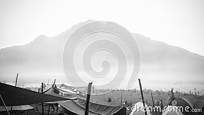 Mount Apo, Philippines Highest Mountain, Lake venado Campsite Stock Photo