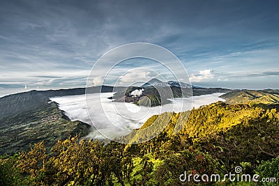 Mount Bromo in the morning Stock Photo